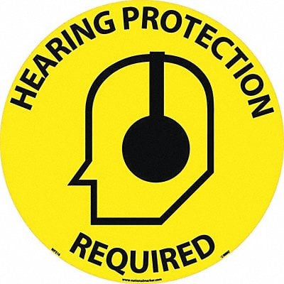 Sign Hearing Protection Requ Walk On Flo MPN:WFS16