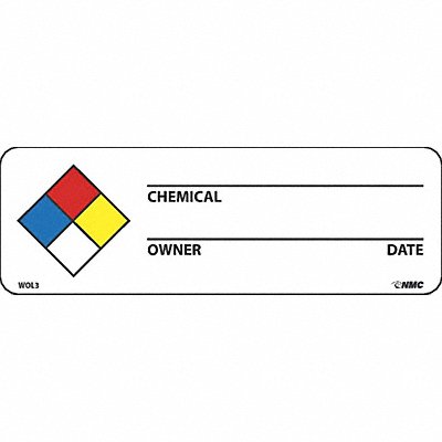 Hazard Warning Nfpa Write-On Wrng Label MPN:WOL3