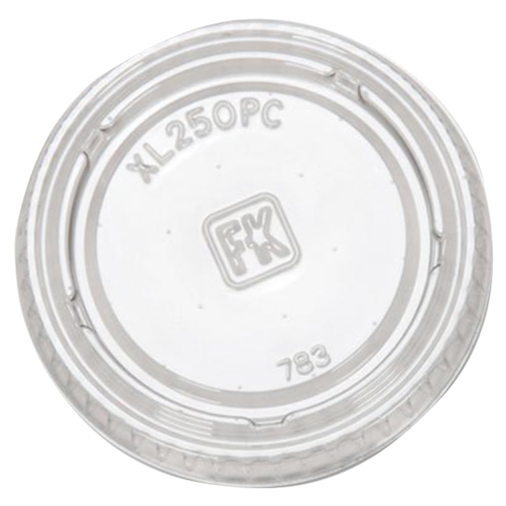 Plastic Lids For PC150 And PC200 1.5 Oz Squat Food Portion Cups, Clear, Tube Of 125 (Min Order Qty 2) MPN:XL250PC