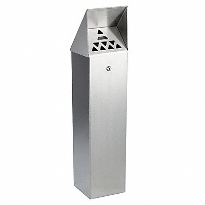 Cigarette Receptacle 1-3/4 gal Silver MPN:HDD01