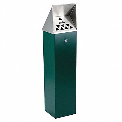 Cigarette Receptacle 1-3/4 gal Green MPN:HDD03