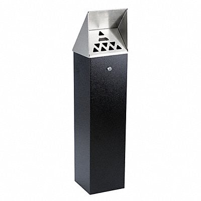 Cigarette Receptacle 1-3/4 gal Black MPN:HDD04