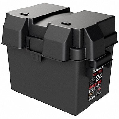 Battery Box Snap Closure Black Plastic MPN:HM300BK