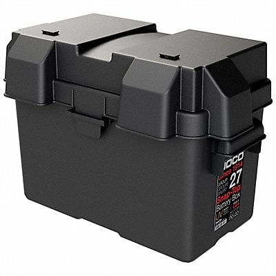 Battery Box Snap Closure Black Plastic MPN:HM327BK