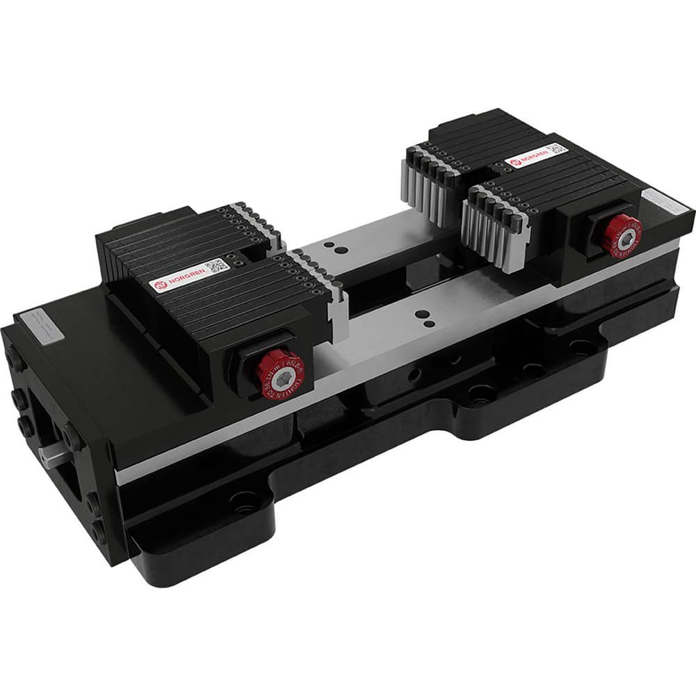 CNC Quick-Change Clamping Module: ADAPTIX Single Station Adaptive Vise Jaw System, Jergens JV6 Bundle MPN:ASJ-JNPRD-150-N