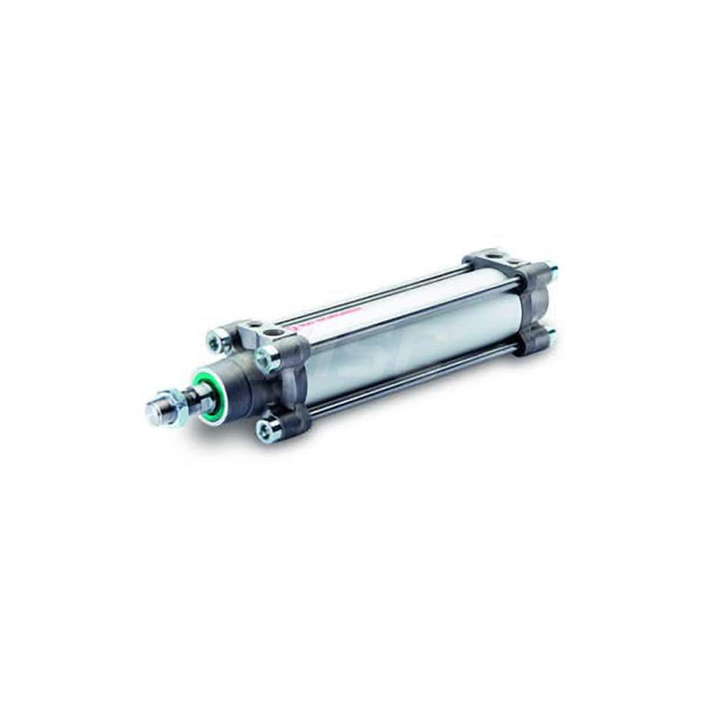 NFPA Tie Rod Cylinders, Actuation: Double Acting , Bore Diameter: 40mm , Rod Diameter: 16mm , Body Material: Steel , Port Size: 1/4  MPN:DA/802040/M/100