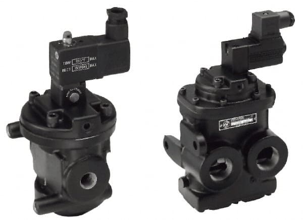 Mechanically Operated Valve: Poppet, Solenoid Actuator, 1/4