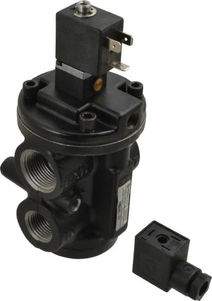 Mechanically Operated Valve: Poppet, Solenoid Actuator, 1/2