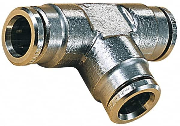 Push-To-Connect Tube to Tube Tube Fitting: Tee Connector, Tee MPN:100600500