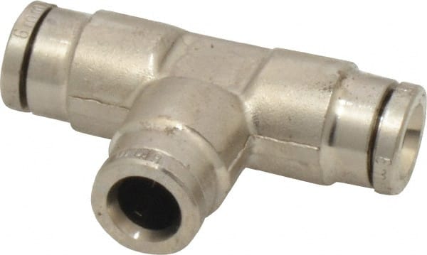 Push-To-Connect Tube to Tube Tube Fitting: Tee Connector, Tee MPN:100600600