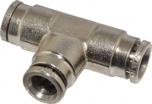 Push-To-Connect Tube to Tube Tube Fitting: Tee Connector, Tee MPN:100600800