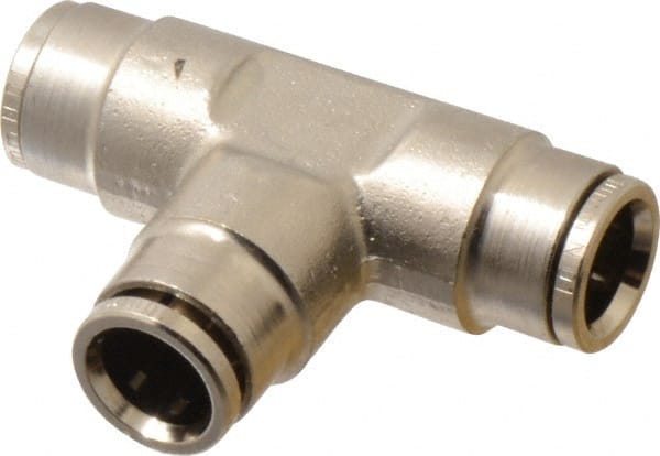 Push-To-Connect Tube to Tube Tube Fitting: Tee Connector, Tee MPN:100601000