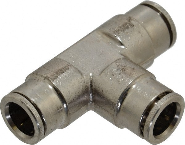 Push-To-Connect Tube to Tube Tube Fitting: Tee Connector, Tee MPN:100601200