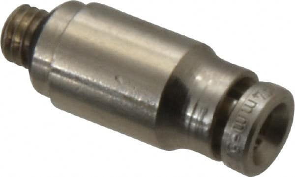 Push-To-Connect Tube to Metric Thread Tube Fitting: Adapter, Straight, M5 x 0.8 Thread MPN:102250405