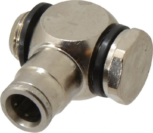 Push-To-Connect Tube to Male & Tube to Male BSPP Tube Fitting: Elbow Banjo Assembly, 1/4