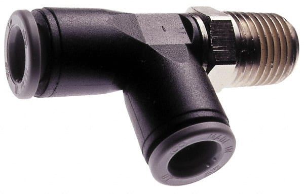 Push-To-Connect Tube to Male & Tube to Male BSPT Tube Fitting: 1/4