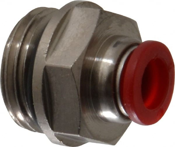 Push-To-Connect Tube to Male & Tube to Male BSPP Tube Fitting: Adapter, Straight, 1/2