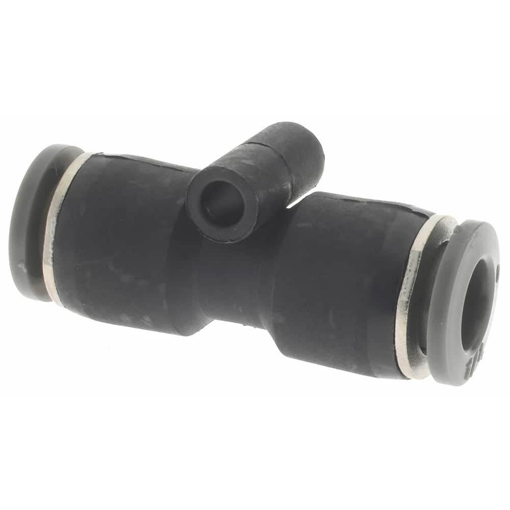 Push-To-Connect Tube to Tube Tube Fitting: Union, Straight, 1/4