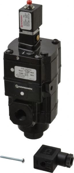 Smooth Start Air Valve: Solenoid Actuator, NPT Thread MPN:P74F-3AC-PAA