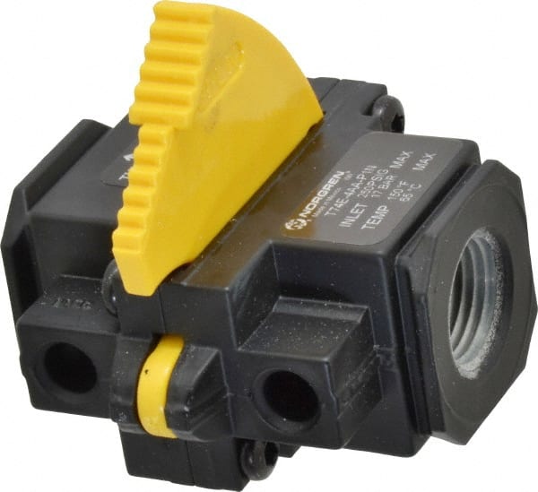 Lock-Out Air Valve: Slide Actuator, 2 Position, 1/2