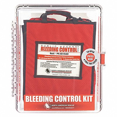 Bleeding Control Station Kit Clear/Red MPN:80-0475