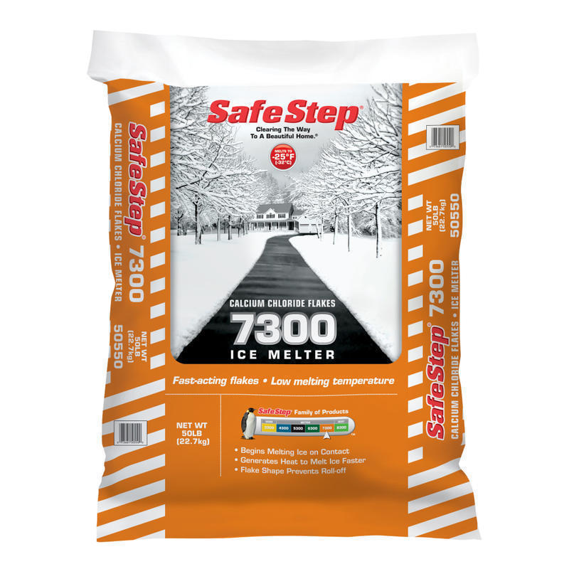 Safe Step 7300 Calcium Chloride Ice Melt, 50 lb, Pallet Of 48 MPN:50850T