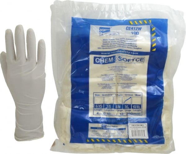 Disposable Gloves: Large, 4 mil Thick, Nitrile, Cleanroom Grade MPN:CE412W/L