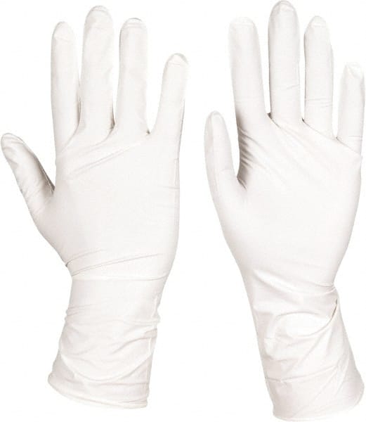 Disposable Gloves: Medium, 4 mil Thick, Nitrile, Cleanroom Grade MPN:CE412W/M