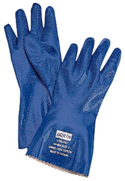 Chemical Resistant Gloves: X-Large, Nitrile, Supported MPN:NK803/10