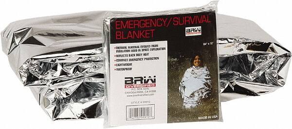 Rescue Blankets, Type: Rescue , Material: Mylar , Overall Length: 84in , Overall Width: 52in , Container Type: Packet  MPN:80264RB