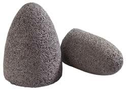 Abrasive Square Tip Cone: Type 17, Very Coarse, 3/8-24 Arbor Hole MPN:61463644372