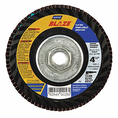 H5958 Fiber Disc 4 1/2 in Dia 7/8in Arbor MPN:66254400253