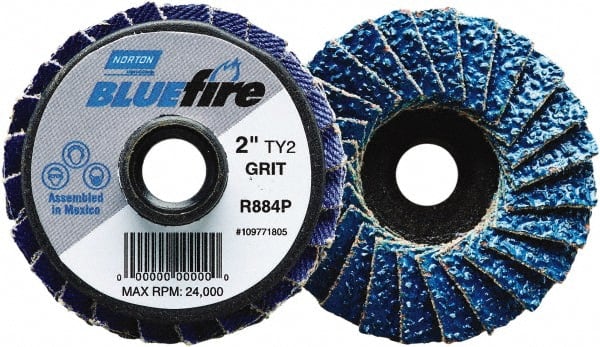 Flap Disc: 40 Grit, Zirconia Alumina, Type 27 MPN:77696090176