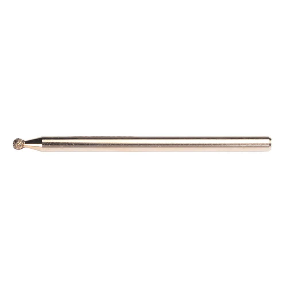 5/64 x 1/8 x 2 In. cBN Electroplated Spherical Ball End Tool 100/120 Grit MPN:66260395437