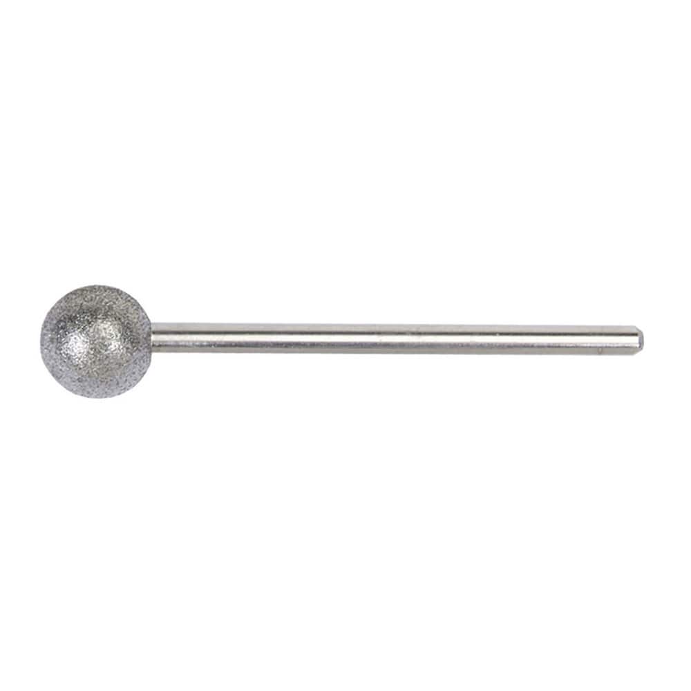 1/8 x 1/8 x 2 In. Diamond Electroplated Spherical Ball End Tool 100/120 Grit MPN:66260395442