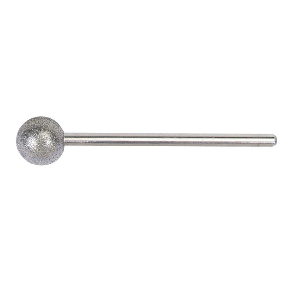3/8 x 1/8 x 2 In. Diamond Electroplated Spherical Ball End Tool 100/120 Grit MPN:66260395448