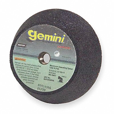 Grinding Wheel T1 6x1x5/8 AO 16G Hrd Blk MPN:66252809563