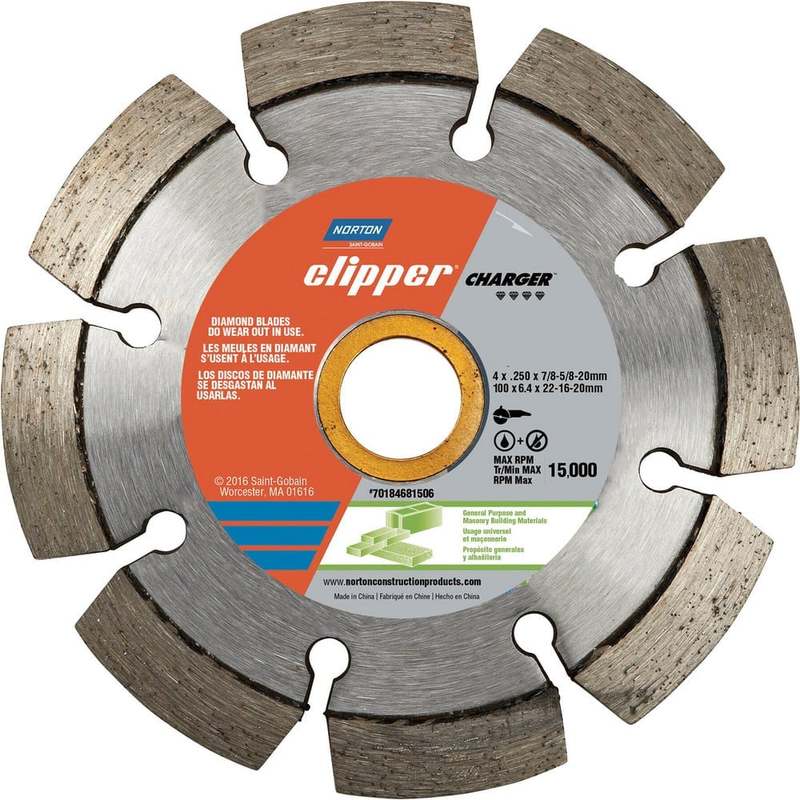 Wet & Dry Cut Saw Blade: 4-1/2