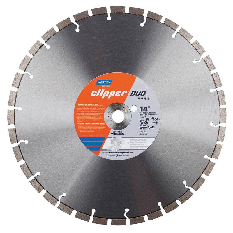 Wet & Dry Cut Saw Blade: 14