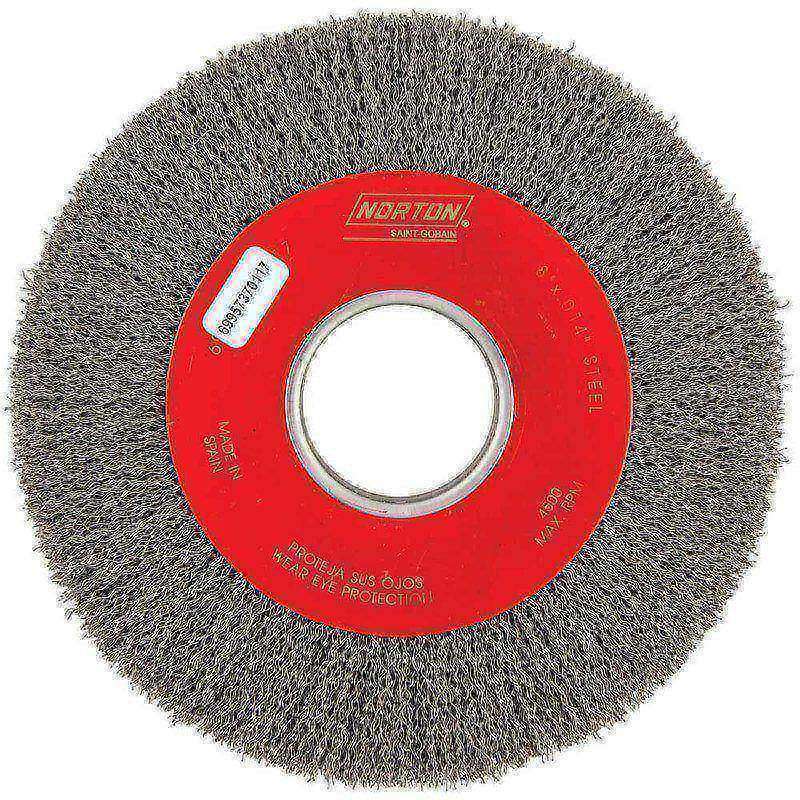 8 x 0.014 x 1/2-2 x 1-5/8 x 3/4 In. BlueFire CS Crimped Wire Bench Wheel Brush MPN:69957370117