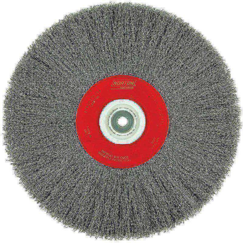 12 x 0.012 x 1/2-2 x 2 x 2 In. BlueFire CS Crimped Wire Bench Wheel Brush MPN:69957370135