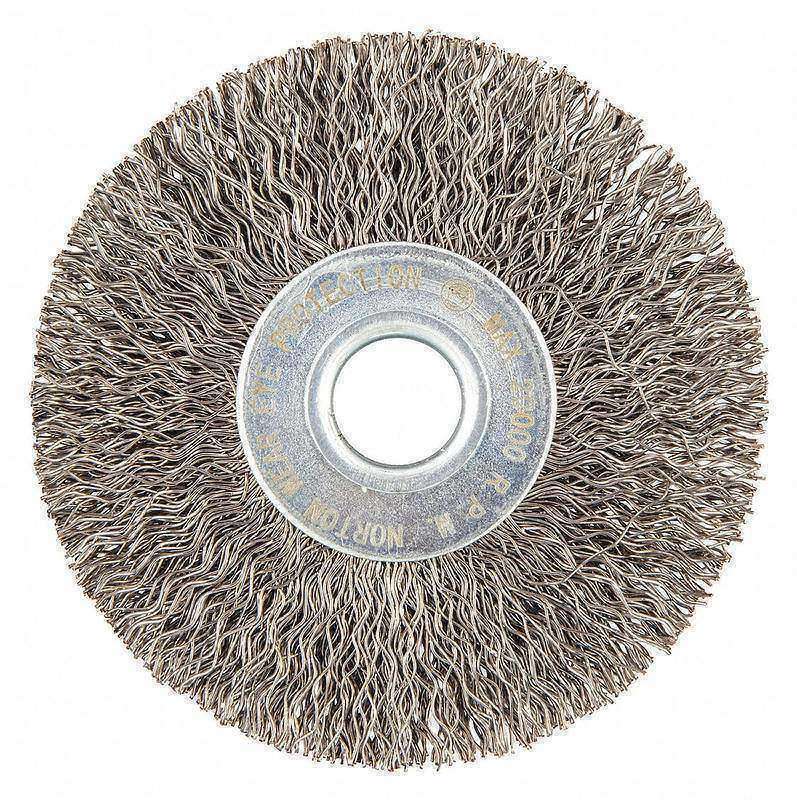 Wire Wheel Brush Crimped Carbon Steel MPN:66252839024