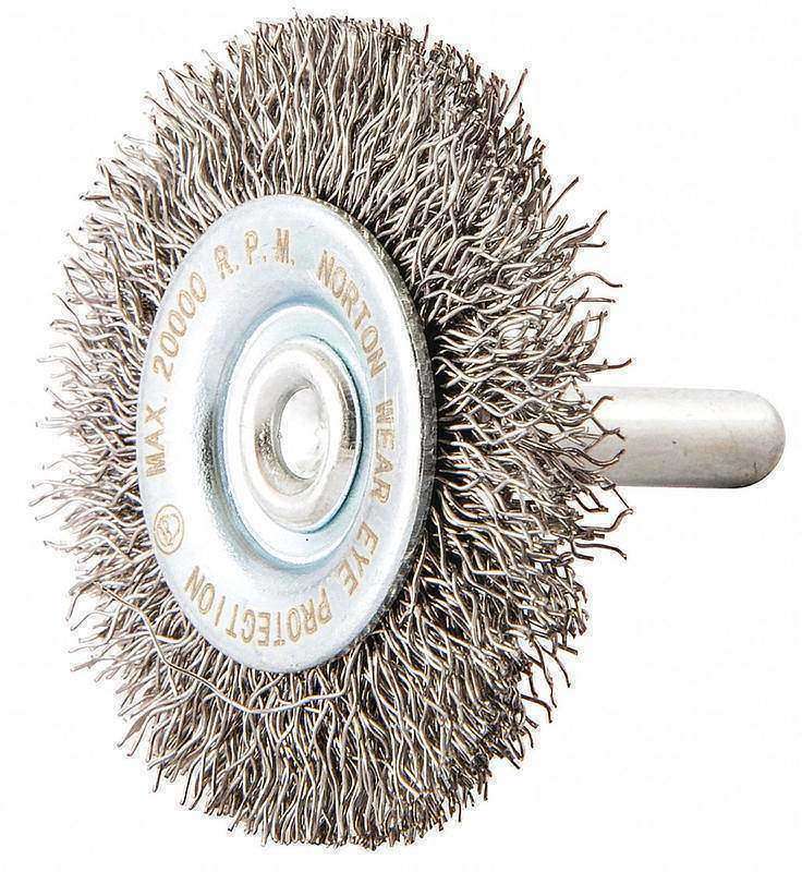 Wire Wheel Brush Crimped Carbon Steel MPN:66252839030