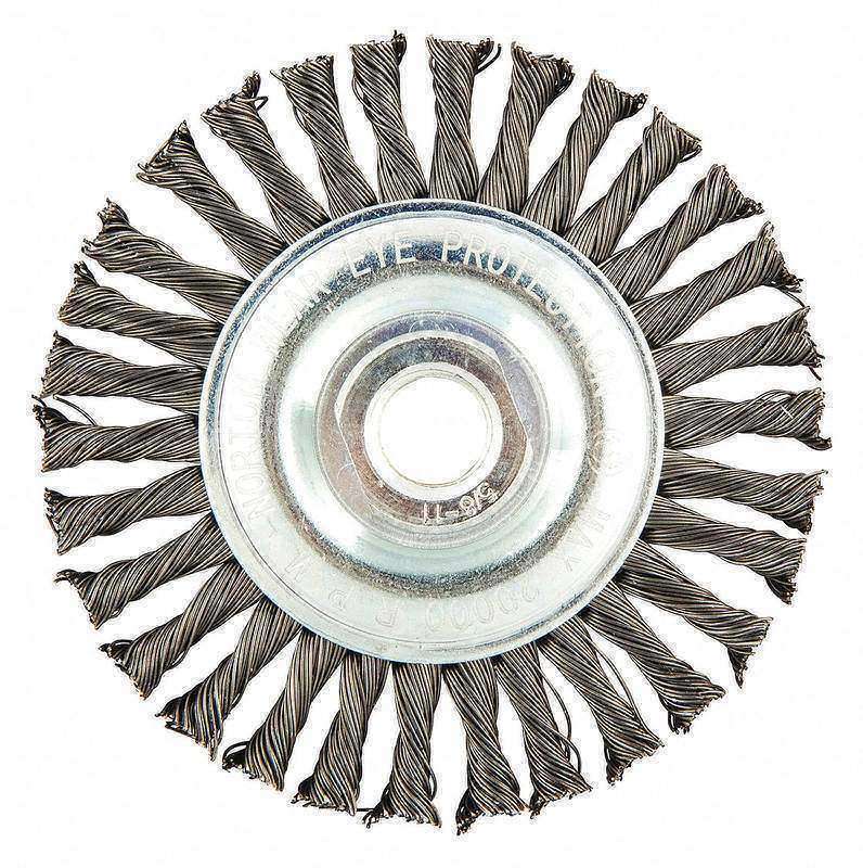 Wire Wheel Brush Twisted Carbon Steel MPN:66252839036