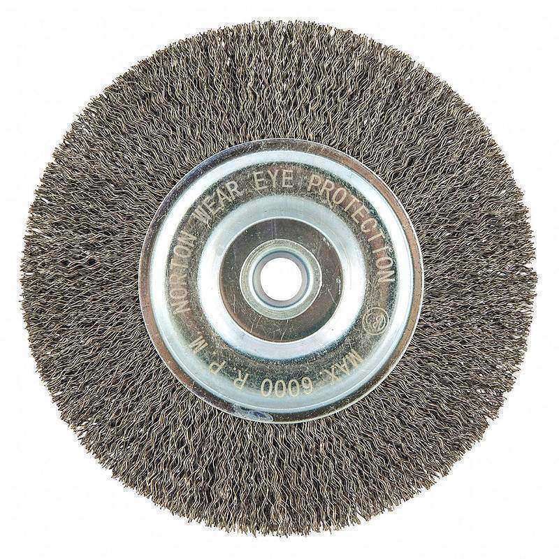 Wire Wheel Brush Crimped Carbon Steel MPN:66252839088