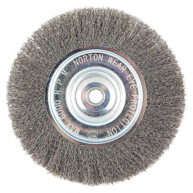 Wire Wheel Brush Crimped Carbon Steel MPN:66252839089