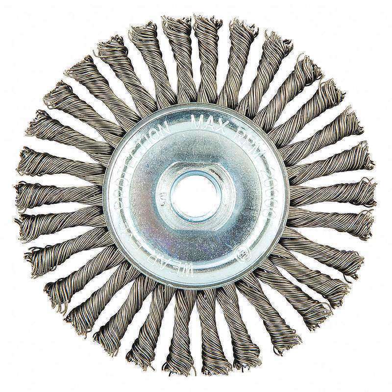 Wire Wheel Brush Twisted Carbon Steel MPN:66252839111