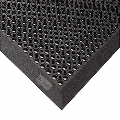 Rubber Entrance Mat Black 2ft. 3 x 3ft. MPN:599S0023BL