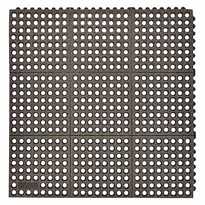 Interlock Drainage Mat Black 3 ft.x3 ft. MPN:850S0033BL