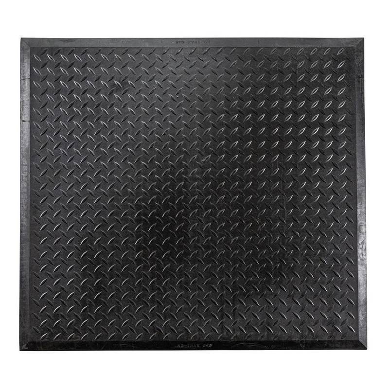 Diamond Top Interlock features a rubber diamond plate top surface for traction, and a sturdy waffle support system on the underside for maximum comfort. Offered as a stand alone mat, or as an interlocking continuous length, this MPN:545S2831BL